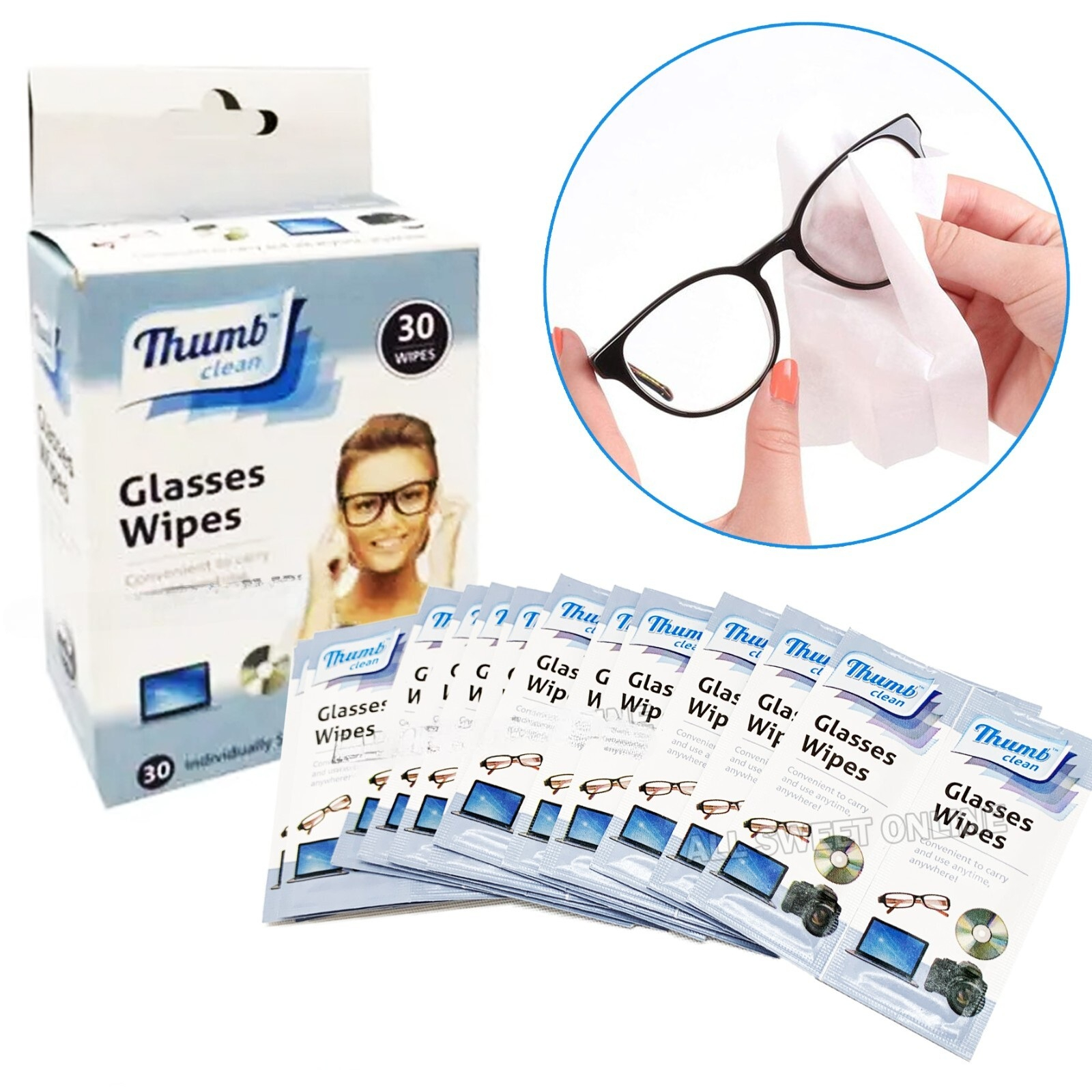 Thumb Clean Glasses Wipes